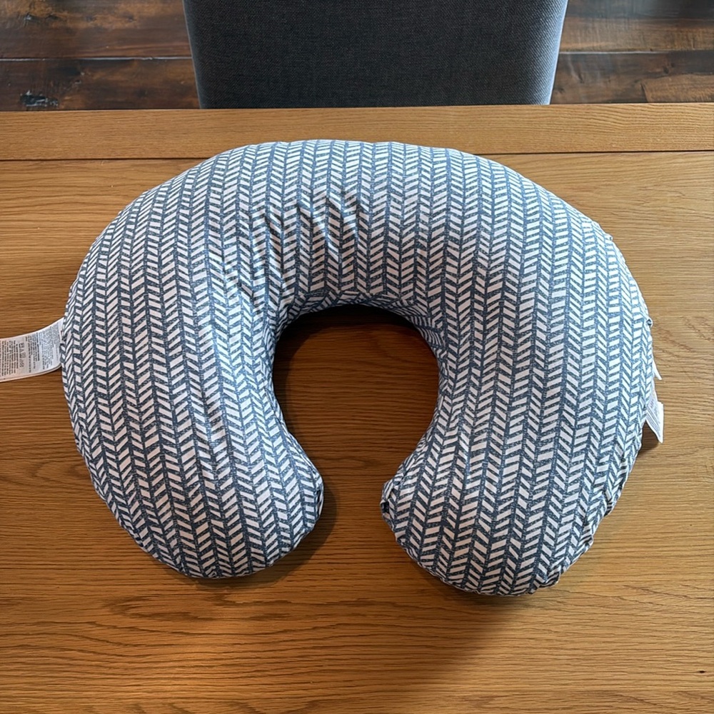 Blue Herringbone Boppy